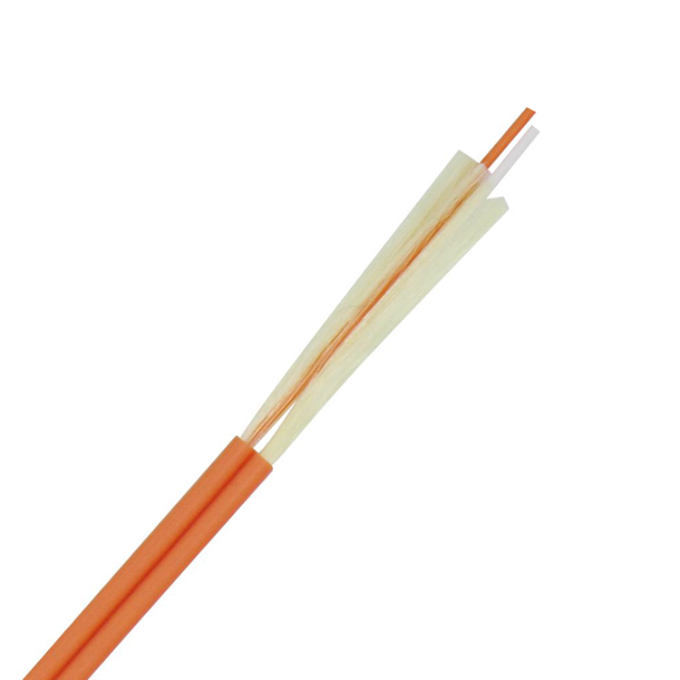 3.0 x 6.2 mm Jacket OM1 / OM2 Duplex Fiber Optical Cable