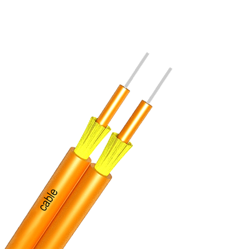 2.0 x 4.2 mm Jacket OM1 / OM2 Duplex Fiber Optical Cable