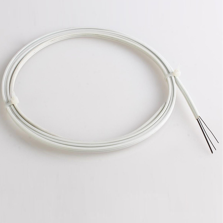 3.1 x 2.0 mm Jacket Single Mode Simplex White Optical Cable