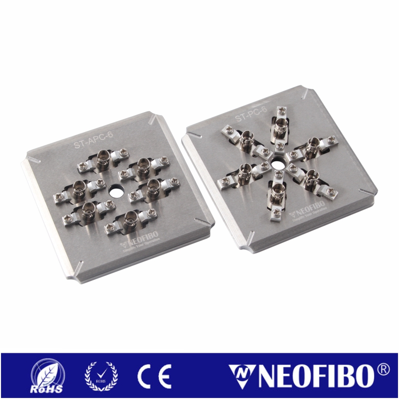 Neofibo ST-PC-6 fiber optic polishing disc custom patch cord holder plate fiber optic polishing fixture