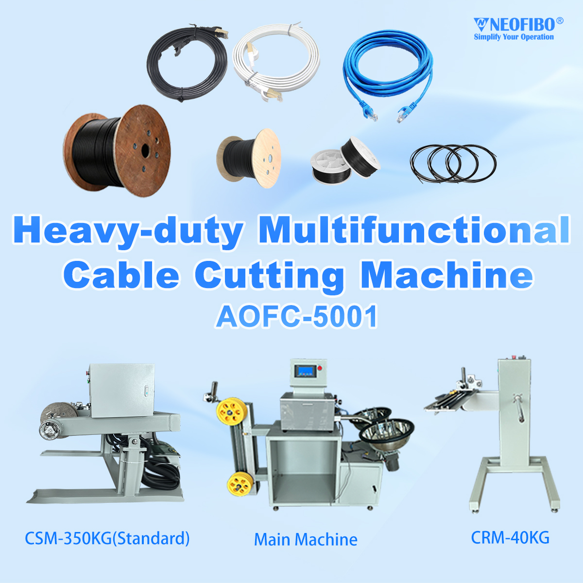 Heavy-duty Multifunctional Cable Cutting Machine AOFC-5001