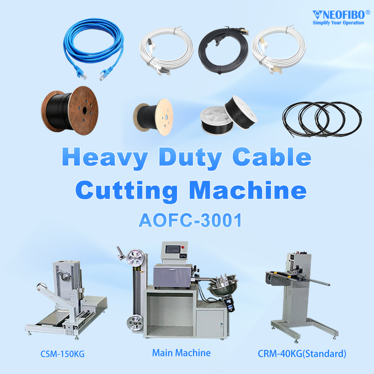 Heavy-duty Multifunctional Cable Cutting Machine AOFC-3001