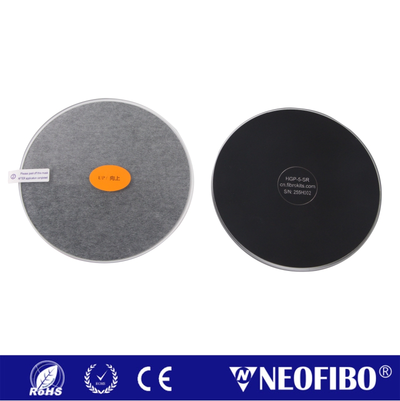 Fiber Optic Polishing Glass Pad with Silicone Pad